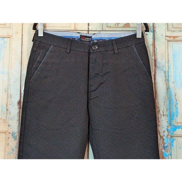 TR Premium Mens Sz 30 x 32 Navy Comfort Fit Flat Front Straight Leg Chino Pants - Picture 3 of 11